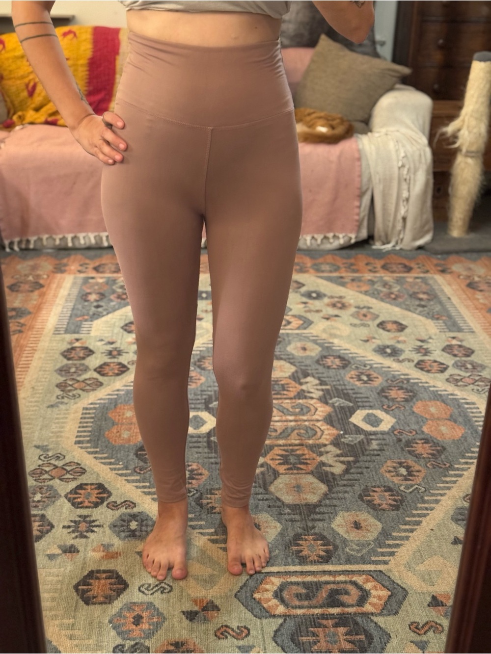 High-Waist Mauve/Taupe Leggings